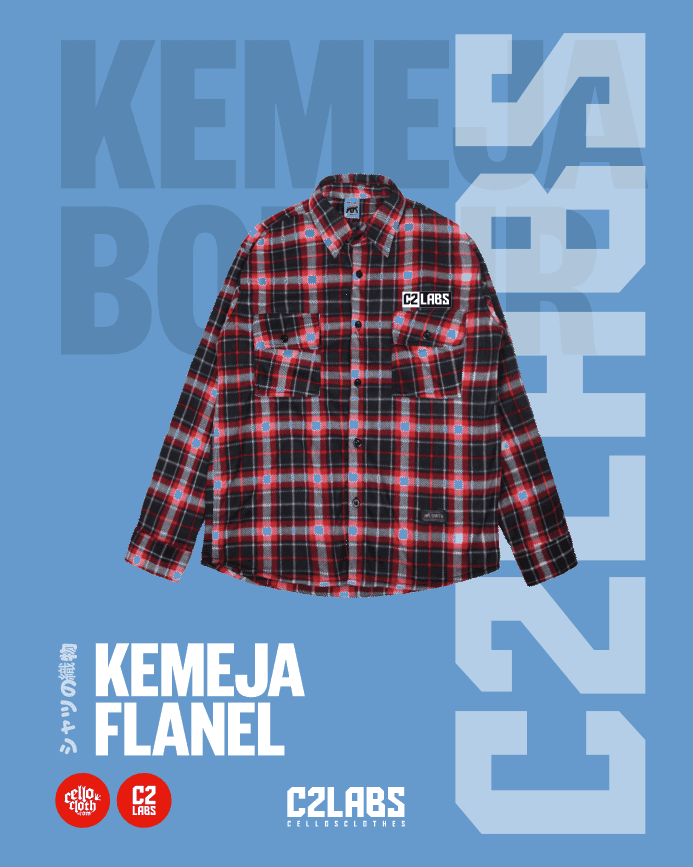 10 Kemeja Flanel Bordir Custom