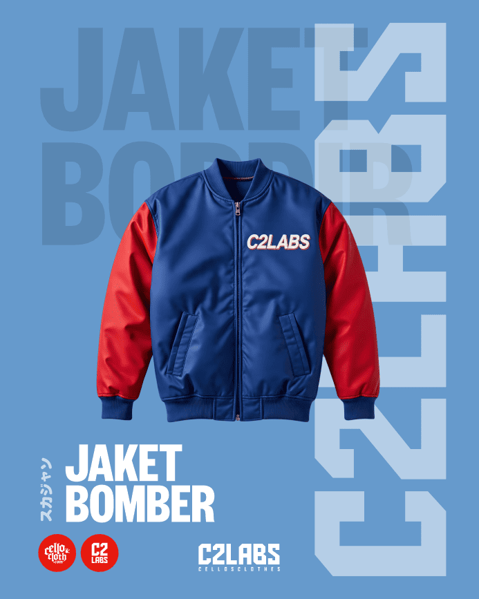 2 Jaket Bomber Bordir Custom