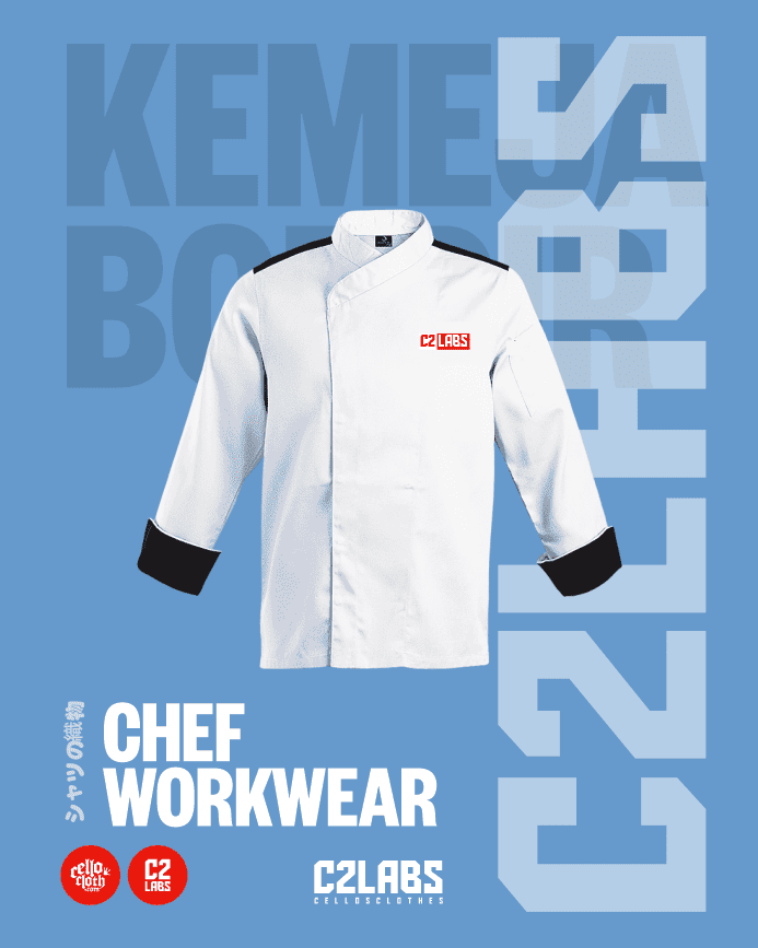 2 Kemeja Chef Bordir Custom