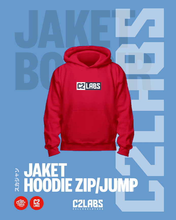 6 Jaket Hoodie Zip and Jump Bordir Custom