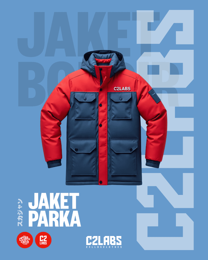 7 Jaket Parka Bordir Custom