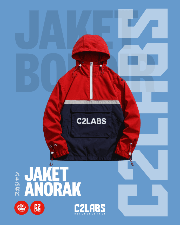 9 Jaket Anorak Bordir Custom
